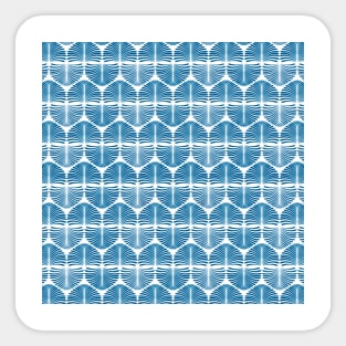 Blue Boho Pattern Indigo Watercolor Sticker